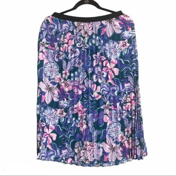 Lilly Pulitzer GIAVANA SKIRT IN TANZANIAN TEAL Small - Picture 5 of 8